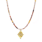 Libra Zodiac Choker Necklace – Multi-Color Opal 18K Gold Plated Horoscope Jewelry