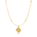 Gargantilla Zodiacal Escorpio – Citrino Bañado en Oro de 18K Joyería Horóscopo