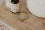 Pulsera de Aventurina para Activar el Chakra del Corazón, Bañada en Oro de 18K