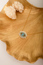Evil Eye Necklace – White Rodium