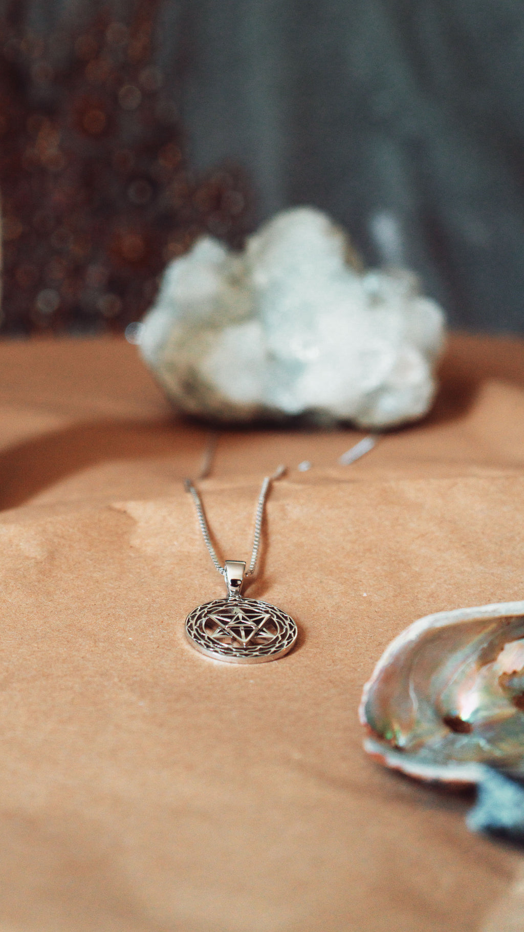 Merkaba Star Light Body Activation Necklace – 18K Gold Spiritual Jewelry