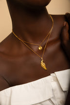 Archangel Jophiel Necklace – Angel of Beauty & Wisdom – 18K Gold Plated Sterling Silver with Quartz