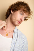 Sri Yantra Supreme Manifestor Necklace – 18K Gold – All Gender Sacred Geometry Jewelry