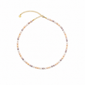 Divine Aura Multi-Color Freshwater Baroque Pearl Choker Necklace | Gold Plated