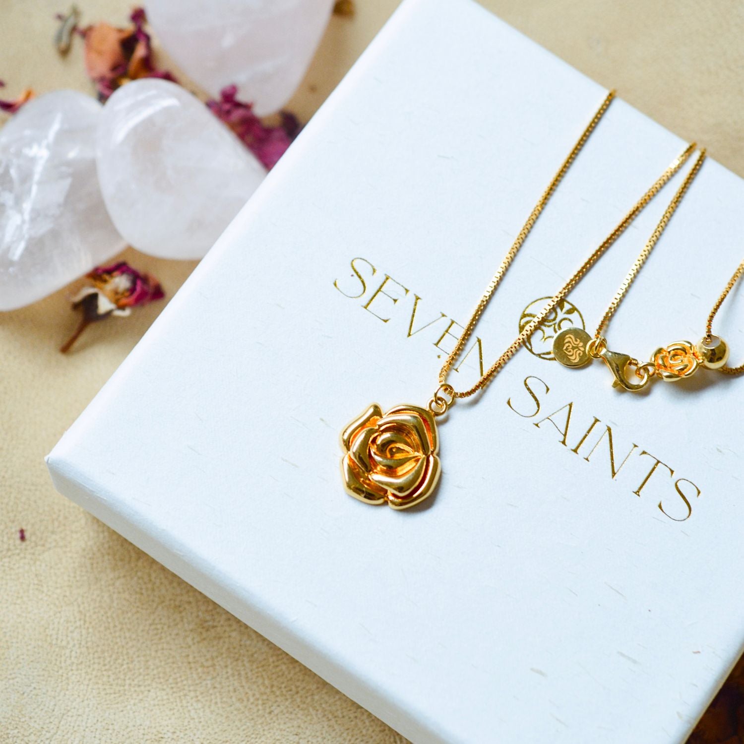 Mystic Rose Adjustable Necklace - Rose Gold - As seen on Olivia Culpo