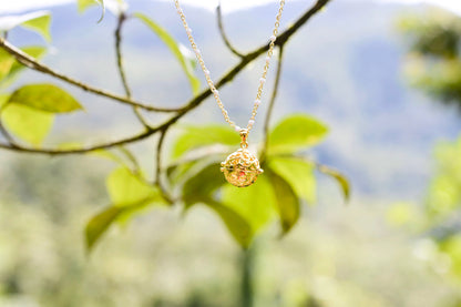 Aromatherapy Diffuser Locket, Ivory Enamel Beaded Chain, 18k Gold