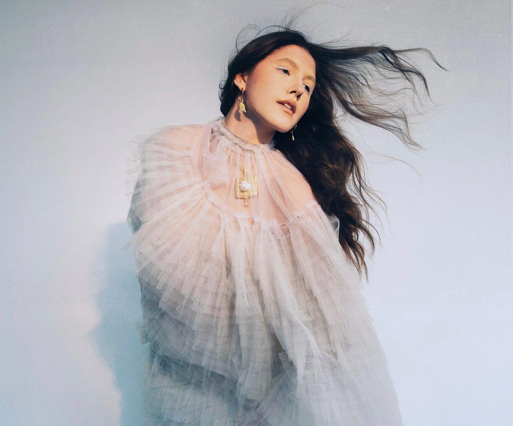 Angel Wing Small Hoop Earrings – 18K Gold Over Sterling Silver | Seen in Vogue Italy