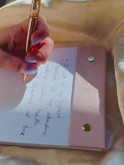 "And So It Is" Manifestation Notepad, Petition Paper