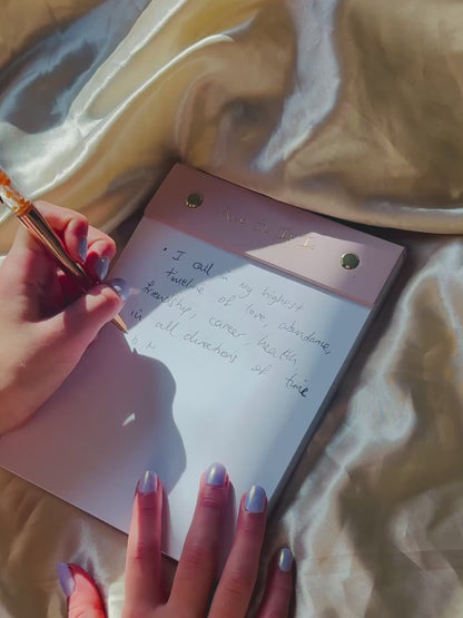 "And So It Is" Manifestation Notepad, Petition Paper