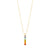 Chakra Align Rainbow Bar Necklace, 18k Gold