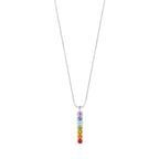 Chakra Align Rainbow Bar Necklace - 18k Gold