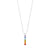 Chakra Align Rainbow Bar Necklace, 18k Gold