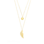Archangel Jophiel Necklace – Angel of Beauty & Wisdom – 18K Gold Plated Sterling Silver with Quartz