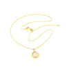 Rose Quartz Compassionate Heart Adjustable Necklace - 18K Gold