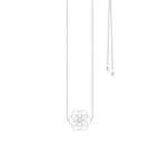 Seed of Life Reversible Y-Lariat Choker Necklace – White Rhodium Spiritual Jewelry