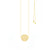 Flower of Life Choker/Y-Style Lariat, Reversible Necklace 18K Gold