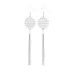Flower of Life Protection Tassel Earrings - 18K Gold over Sterling Silver