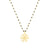 Energy Clearing Seed of Life Necklace, Black Spinel, 18k Gold Finish