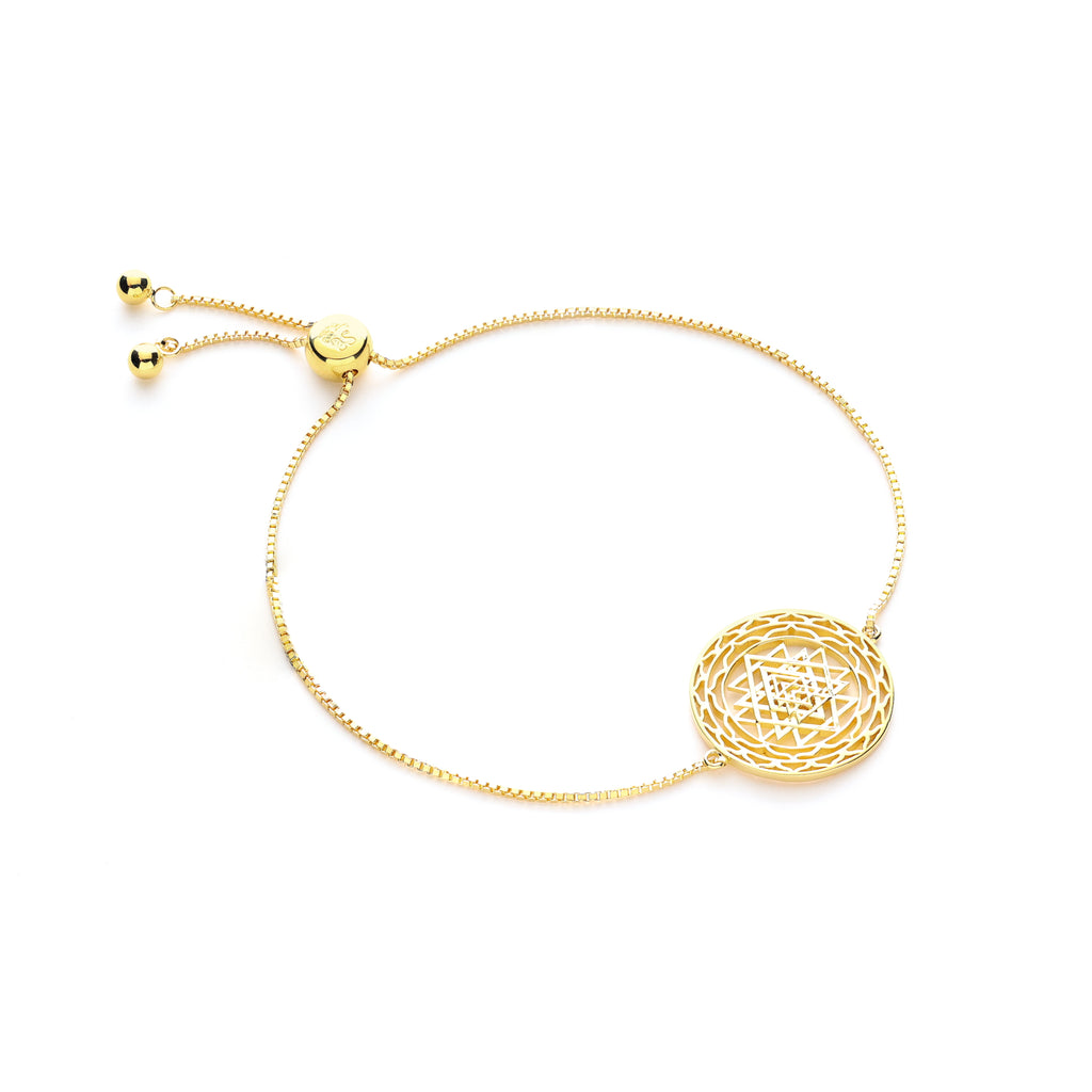 Sri Yantra Supreme Manifestor Bracelet - 18k Gold