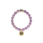 Pulsera de activación de amatista para el chakra coronario