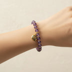 Pulsera de activación de amatista para el chakra coronario