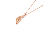 Angel Wing Necklace – Rose Gold Spiritual Jewelry