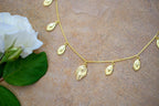 Artemis Slider Choker Necklace - 18k Gold