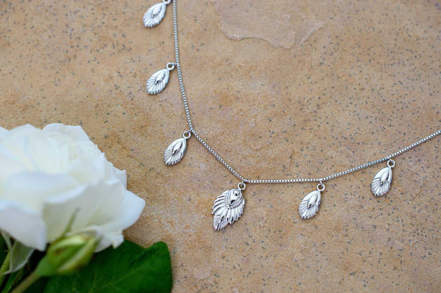 Artemis Slider Choker Necklace, White Rhodium