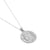 Athena Antique Coin Necklace White Rhodium