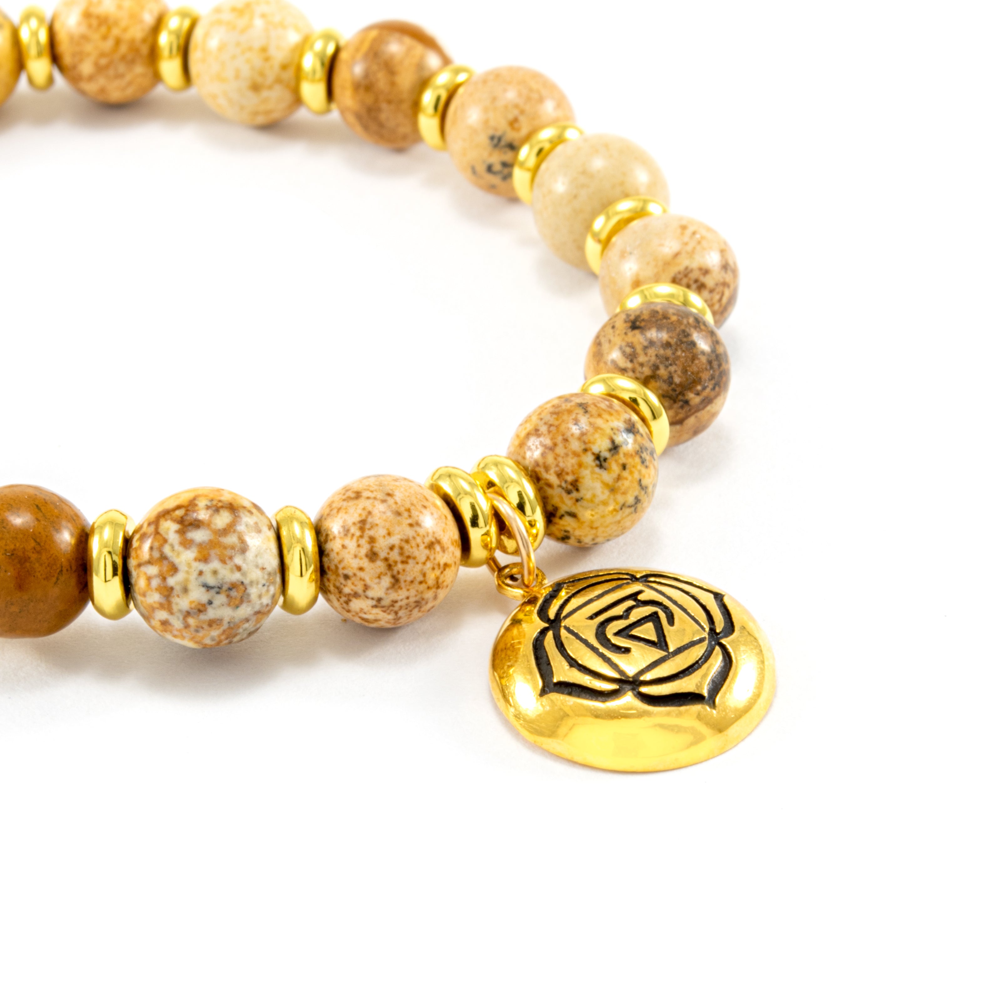 Root Chakra Activation Bracelet – Picture Jasper Spiritual Jewelry