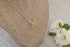 Collar Mariposa Espíritu Elegante - Rodio Blanco con Diamantes de Circonita cúbica Pavé Joyería Espiritual