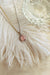 Rose Quartz Adjustable Necklace, White Rhodium