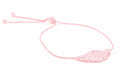 Angel Wing Bolo Friendship Bracelet Rose Gold Vermeil