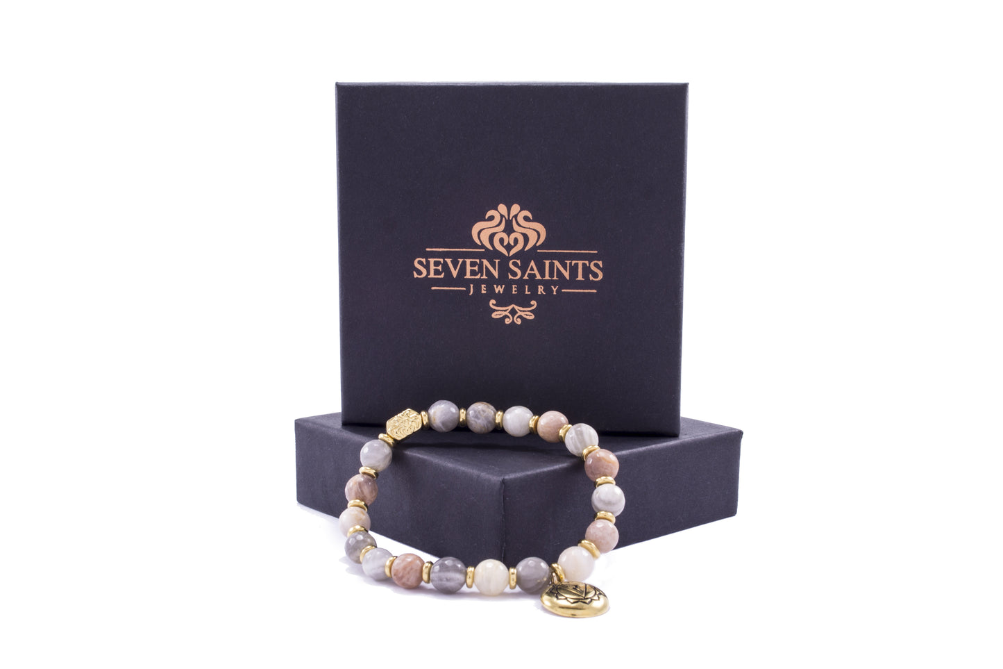 Solar Plexus Chakra Activation Bracelet Sunstone, Rose Gold Finish