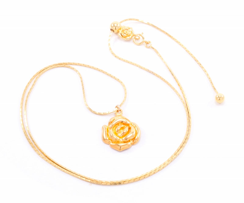 Mystic Rose Adjustable Necklace - 18K Gold - As seen on Olivia Culpo