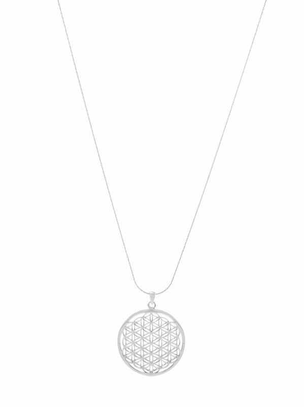 Flower of Life Spiritual Expansion Necklace - Rose Gold Over Sterling Silver