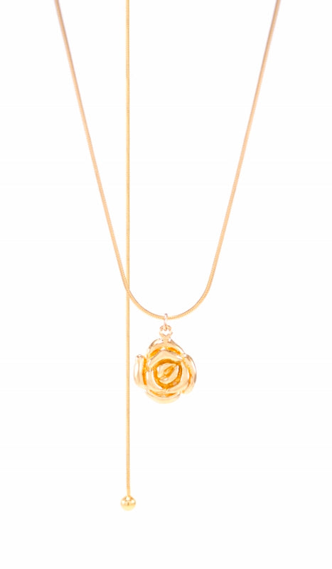 Mystic Rose Adjustable Necklace - 18K Gold - As seen on Olivia Culpo