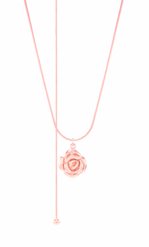 Mystic Rose Adjustable Necklace, Rose Gold