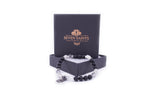 Pulsera de Activación de Corona de Chakra, Cuarzo Rutilado y Ónix
