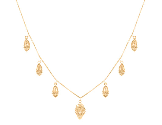 Artemis Slider Choker Necklace, 18k Gold