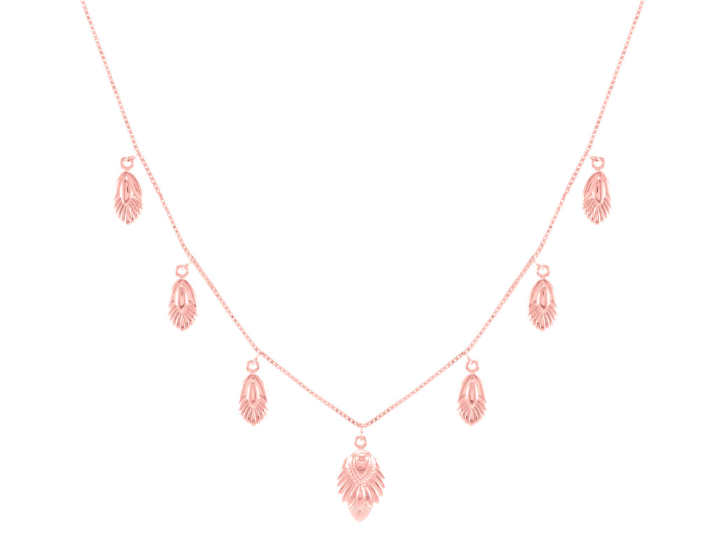 Artemis Slider Choker Necklace - Rose Gold