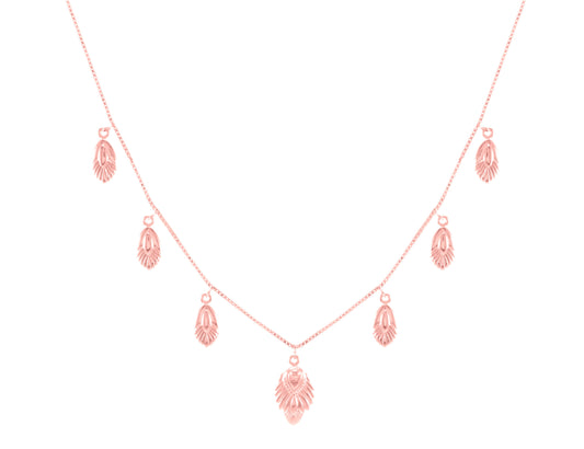 Artemis Slider Choker Necklace, Rose Gold