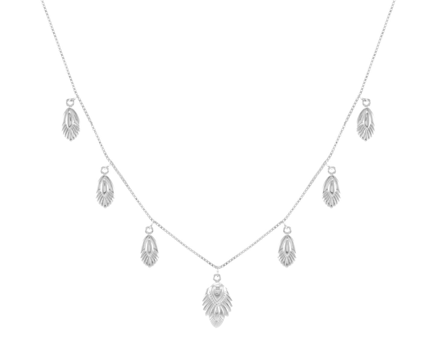 Artemis Slider Choker Necklace, White Rhodium