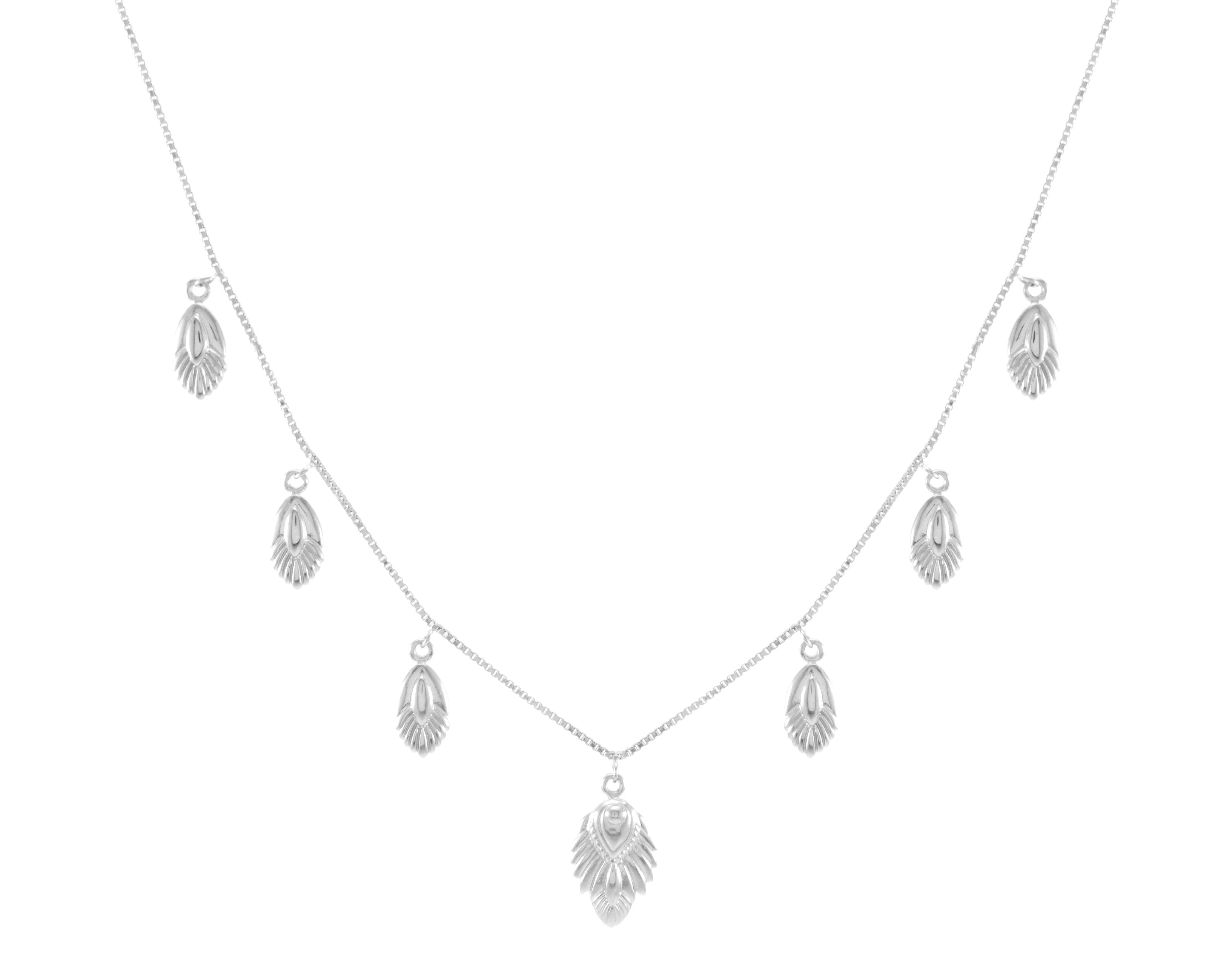 Artemis Slider Choker Necklace - White Rhodium