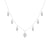 Artemis Slider Necklace, White Rhodium