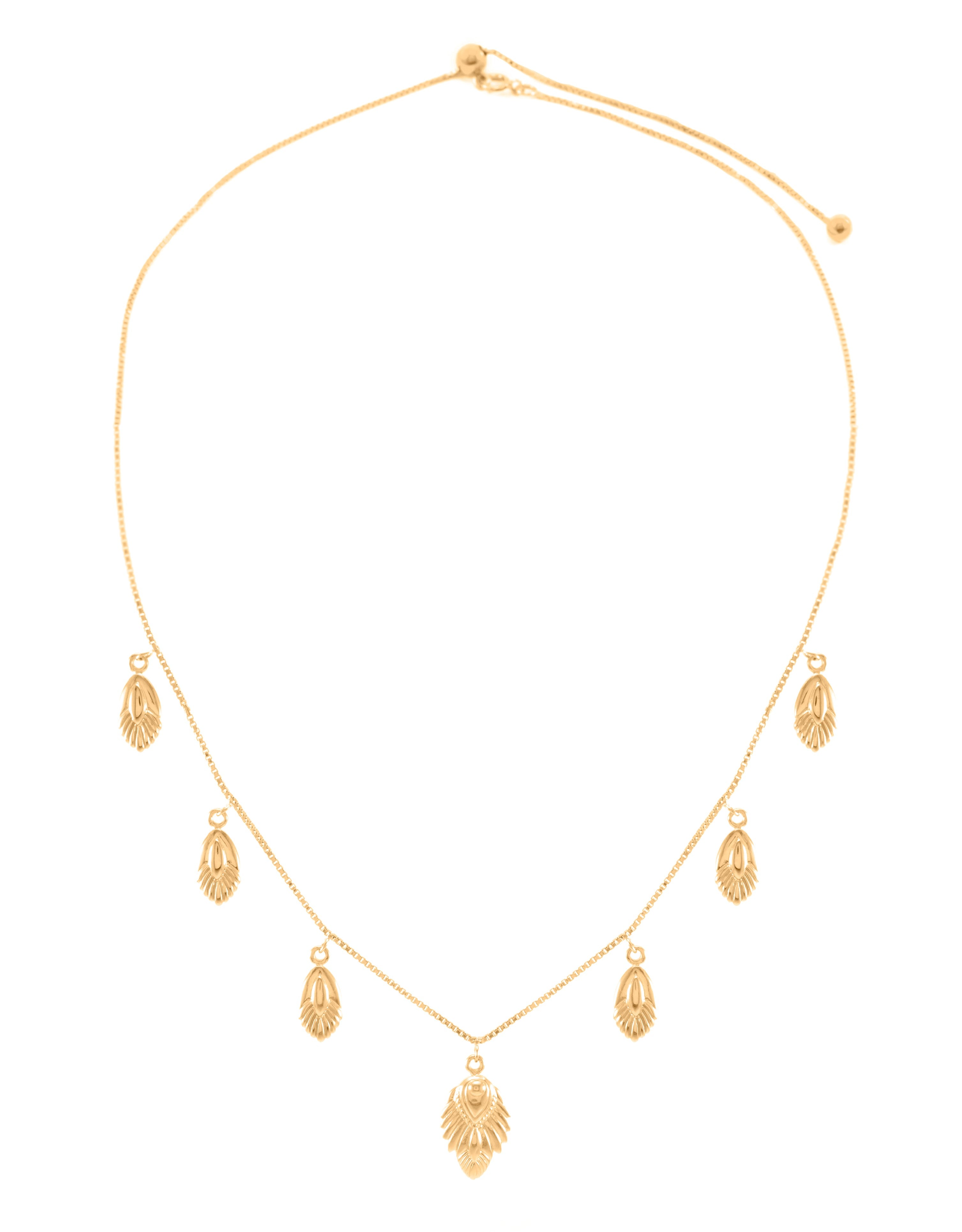 Artemis Slider Choker Necklace - 18k Gold