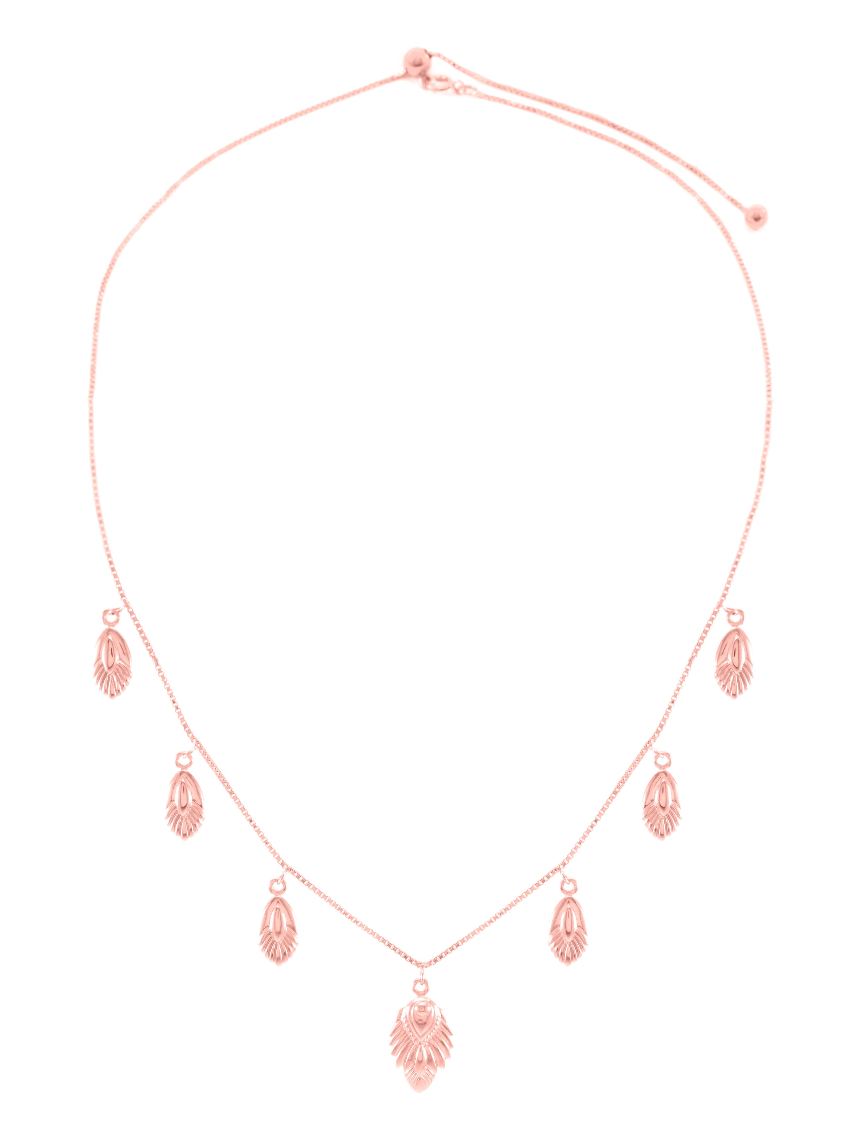 Artemis Slider Choker Necklace - Rose Gold