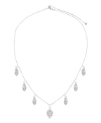 Artemis Slider Choker Necklace - White Rhodium