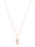 Pink Opal Small Gemstone Spike Necklace, 24k Gold Electroplated, Gold Fill