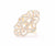 Infinite Love Pave Adjustable Ring, Rose Gold, White Topaz